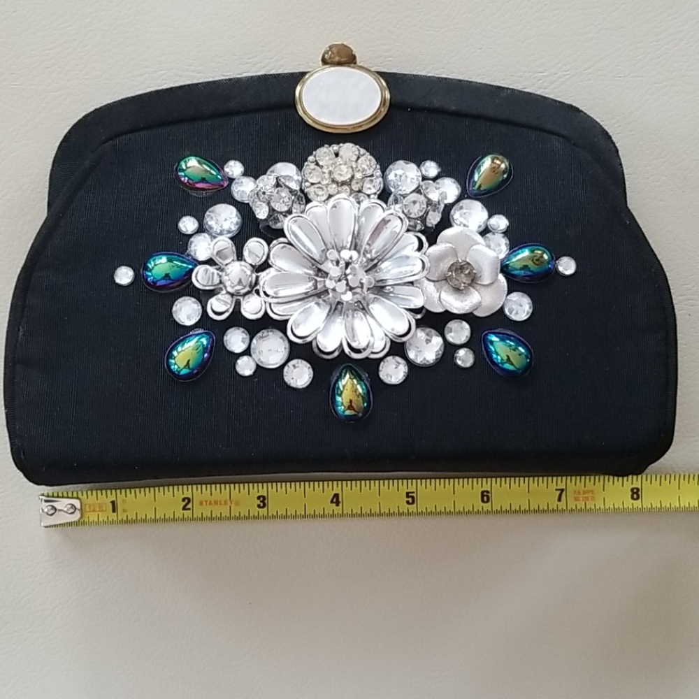 NWT Repurposed Vintage 50s Jewelry Clutch Handbag - Picture 12 of 13